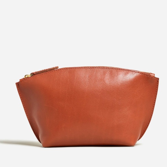 Madewell Handbags - NWT Madewell the Essential Zip Pouch in Warm Cinnamon/Brown - OS
